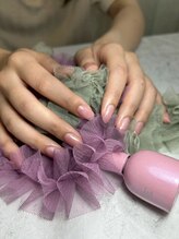 マグネットネイル/くすみピンク