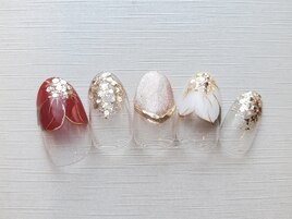 Happy New Yearネイル 9600円