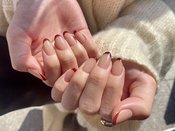 ア―ジュポシェフリル 天神西通り店(age poche Frill)/フレンチネイル