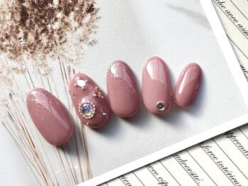 ビューティルーム ミセル(beautyroom miseru)/定額/ビジューネイル/シンプル