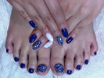 ネイル ナテュール 平塚店(Nail Nature)の写真/無料駐車場完備◎【フットバス付き☆持ち込みアートし放題¥6680】やりたいデザインは平塚Natureにお任せ♪