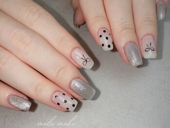 ミリ ミリ(mili mili)/ribbon×dot