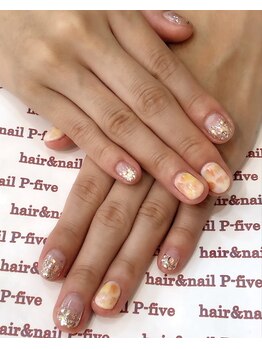 ヘアアンドネイル ピーファイブ(P-five)/夏！ビタミンカラーネイル♪