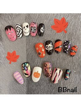 ビービーネイル(BB)/ハロウィンネイル、秋ネイル