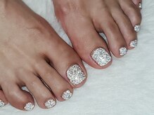 クレール(claire)/フット☆フラッシュネイル￥6500