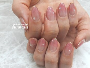 サンネイルズ(sun nails)/2本アート+オプション追加