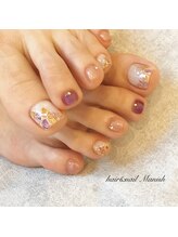 ヘアーアンドネイルマニッシュ(hair＆nail Manish)/モザイク　フットネイル