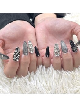 レディスペネイル ノウラ 名駅店(Redispe nail NouRa)/ブラックネイル