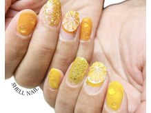 シェルネイル(SHELL NAIL)の雰囲気（この時期人気のフルーツネイル）