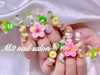 エムズ ネイルサロン(M2)/日焼けキティ夏ネイル