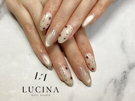 c-464 シンプルクリスマスネイル