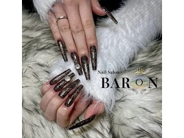 ブラウン×ワンカラーネイル