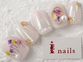 オーロラ押し花パール　9480円