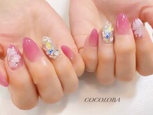ココロバ ネイルアンドビューティーサロン(COCOLOBA)/フラワーアート×スワロ♪
