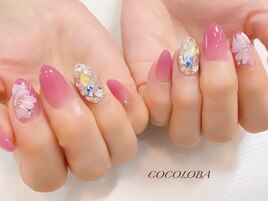 フラワーアート×スワロ♪