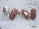 【HAND】ビジューネイル　ホロ