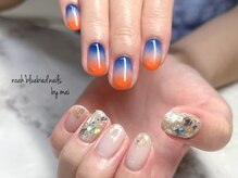ノアブルーバードネイルズ(Noah' bluebird .nails)/ダブルグラデーション夏ネイル