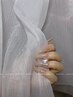 ワンカラーチップ長さ出し10本＋パーツ2付き¥10000