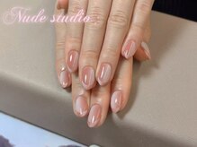 ヌード ネイルスタジオ 船橋店(Nude Nailstudio)/ミラーグラデーションフレンチ