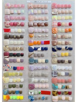 ネイルアンドビューティーサロン シュエット(CHOUETTE)/フット定額スタンダード ¥8,800
