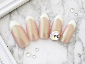 ネイルサロンフォーユー(for u)/オーロラフレンチ￥８９８０