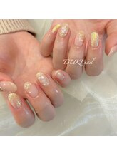ツキネイル(TSUKI nail)/フラワー刺繍ネイル