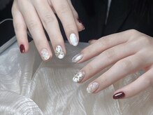 ネイルジョリー(Nail Jolie)/冬ネイルクリスマスネイル