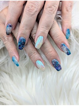 ミニオン 蕨店(minion)/紫陽花ネイル