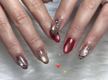 ユーネイルズ(U nails)/バレンタインネイル