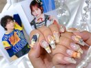 丸山くん花菜ちゃん推しネイル♪