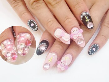 ネイルコレクション ピンク(Nail Collection Pink)/ジェル放題+キャラクター3D