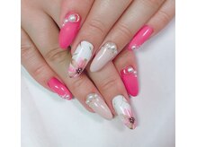 ネイルサロン ビューティーマジック 川口店/フラワーネイル　ジェルネイル