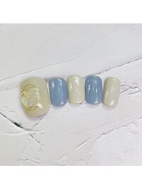 Foot くすみブルー