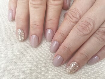 エムスラッシュ ネイル センター北店(M.SLASH)/パラジェル ラベンダーピンク