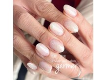 ジェルメ(germer)/シアーホワイトとラメネイル！