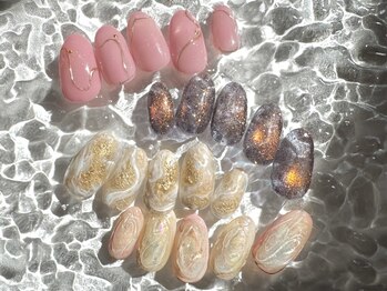 ラブクロム(LOVE CHROME)の写真/【初回オフ込/パラジェル｜定額選べる30種ハンドネイル☆良質ケア付き￥7,800】季節に合わせて指先を彩る♪