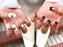 ネイルスミス(Nailsmith)/チロルフレンチ×オフホワイト