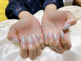 10月定額A ツイードネイル