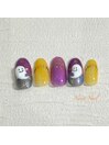 秋の夜空♪ハロウィンネイル