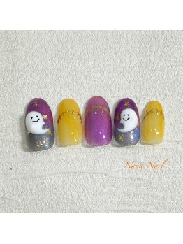 ナナネイル(Nana.Nail)/秋の夜空♪ハロウィンネイル