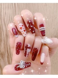ハートネイル/リボンネイル