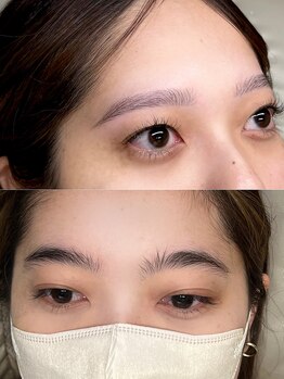 シアン(CYAN)の写真/＜自眉毛×理想の眉毛＝美眉スタイリング＞垢抜け眉で印象がグッと変わる！