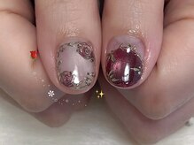 ユーネイルズ(U nails)/手書きアート☆ブライダルネイル