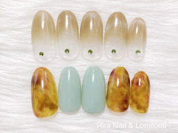 リラ(RIRA)の写真/落ち着くプライベート空間で季節デザインを。指先に寄り添うシンプルな彩りで私らしさを表現★