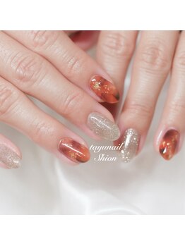 たゆ ネイル(たゆnail)の写真/初めてのネイルサロンは八王子の当店へ◎パラジェルで健康的に秋ネイルを♪ウォーターケアで美しい指先に*