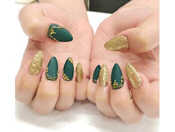 長さ出し+ジェルネイル