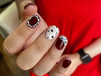 ニコルネイル(nicole nail)/paragel/bordeaux.