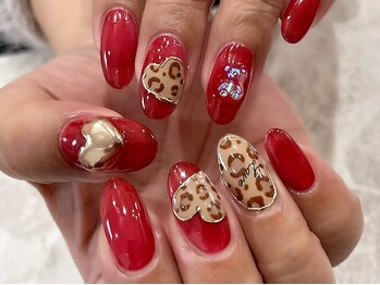 レディグリッター(Lady glitter)/ヒョウ柄&ハート