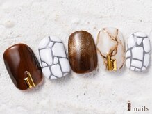 アイネイルズ 横浜WEST店(I-nails)/クロコ柄秋ネイル10480円