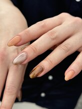 テントヘアー(tent hair)/秋冬定番〇べっ甲ネイル